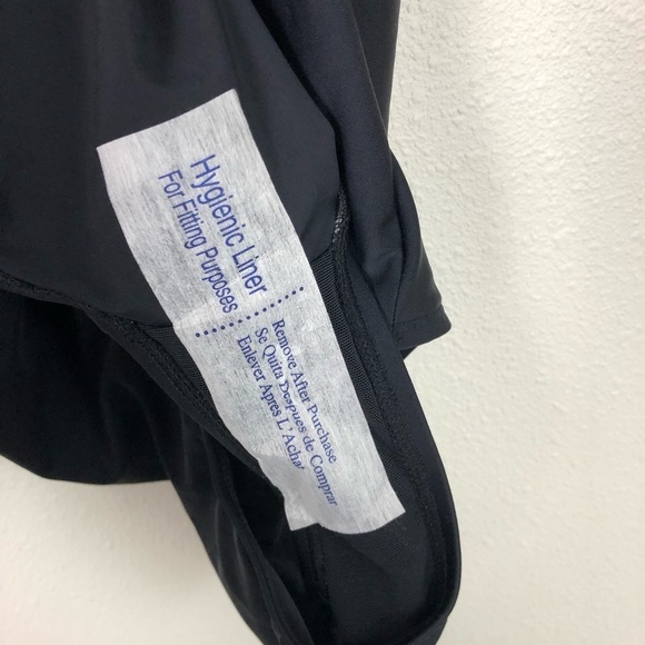 Merona Black One Shoulder Tie One Piece Swimsuit - Picture 3 of 8